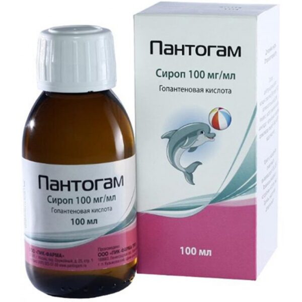 Пантогам сироп 100мг/мл
